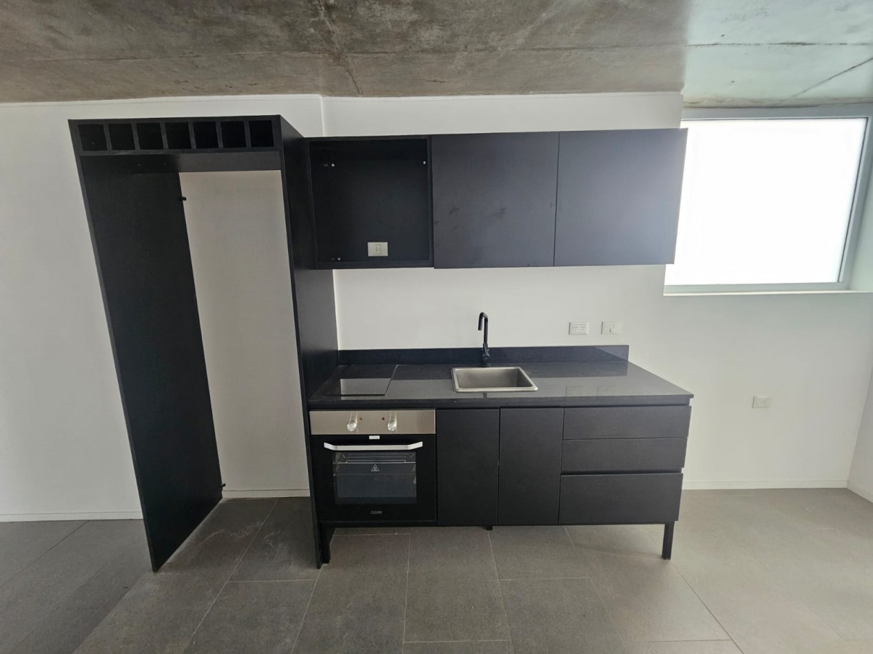Hermoso 2 ambientes a estrenar con toilette de recepcion y dormitorio en suite . 60 metros totales