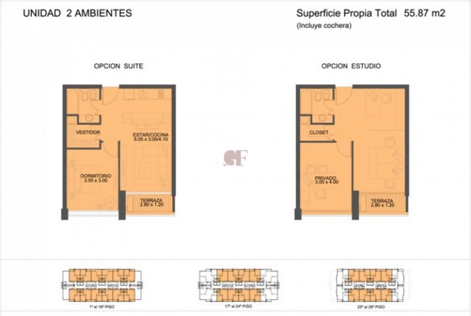 Premium Quartier del Polo - Opciones 2, 3 y 4 ambientes