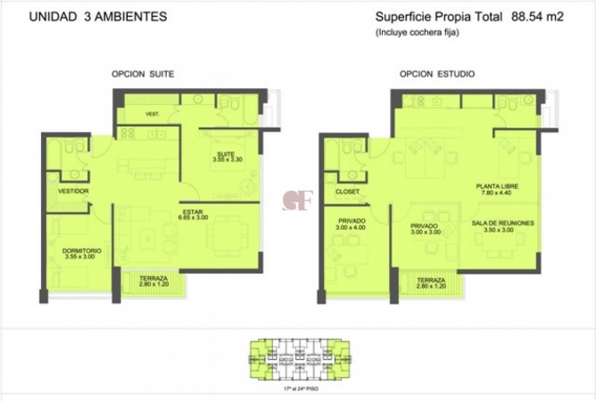 Premium Quartier del Polo - Opciones 2, 3 y 4 ambientes