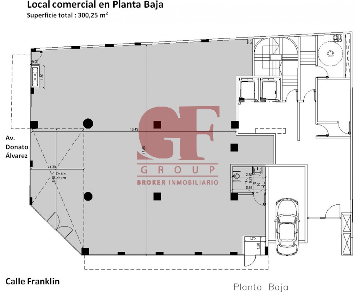 Excelente local en alquiler en doble altura a estrena, 31 metros de vidriera !!!!!