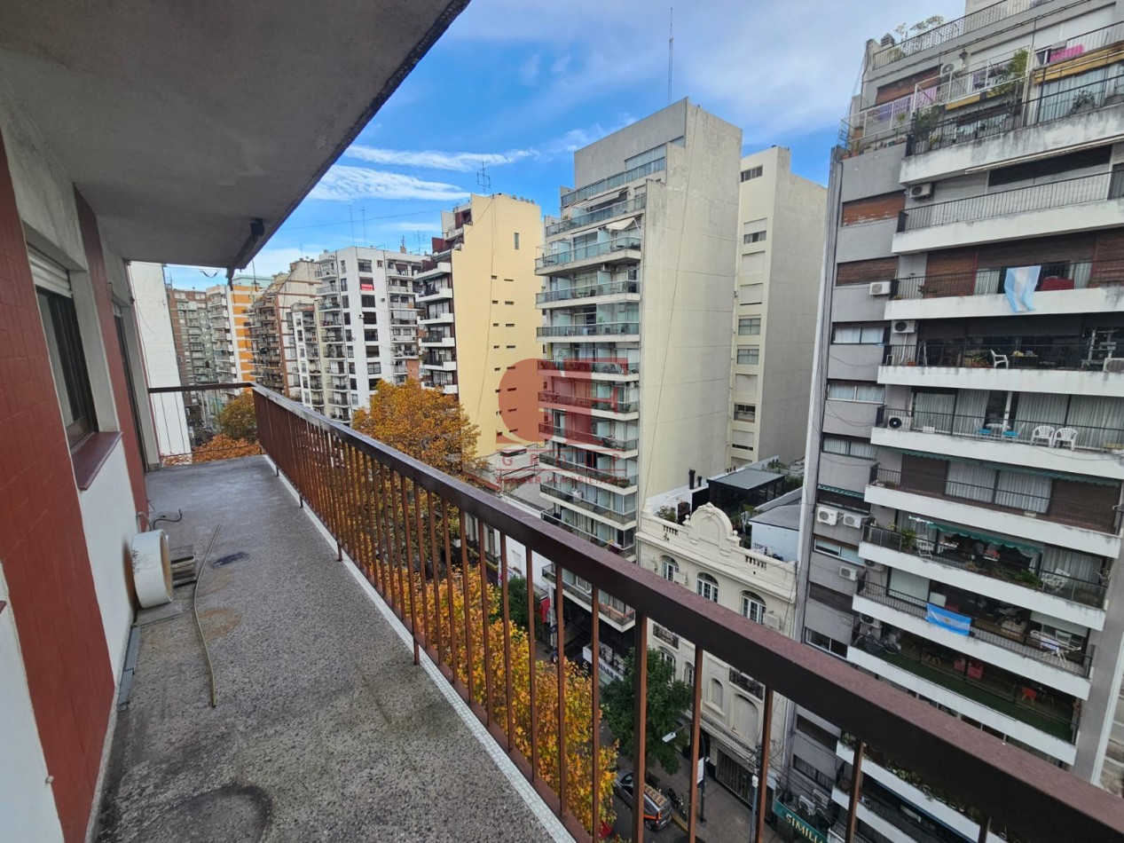 Semipiso super luminoso con terraza propia de 23 metros de terraza  propia