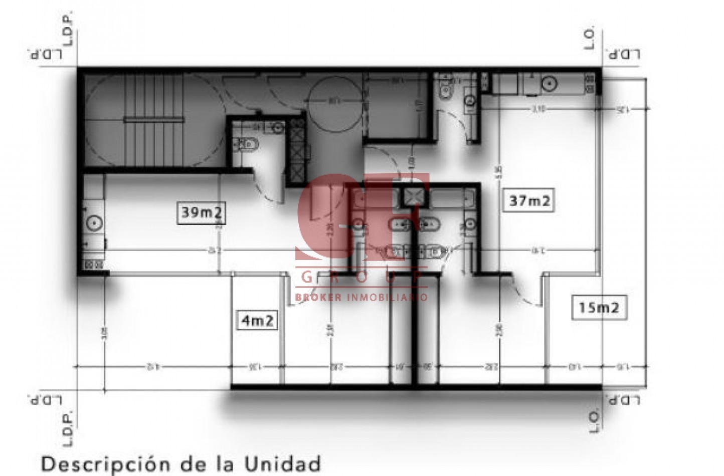 Emprendimiento de 2 y 3 ambientes apto profesional